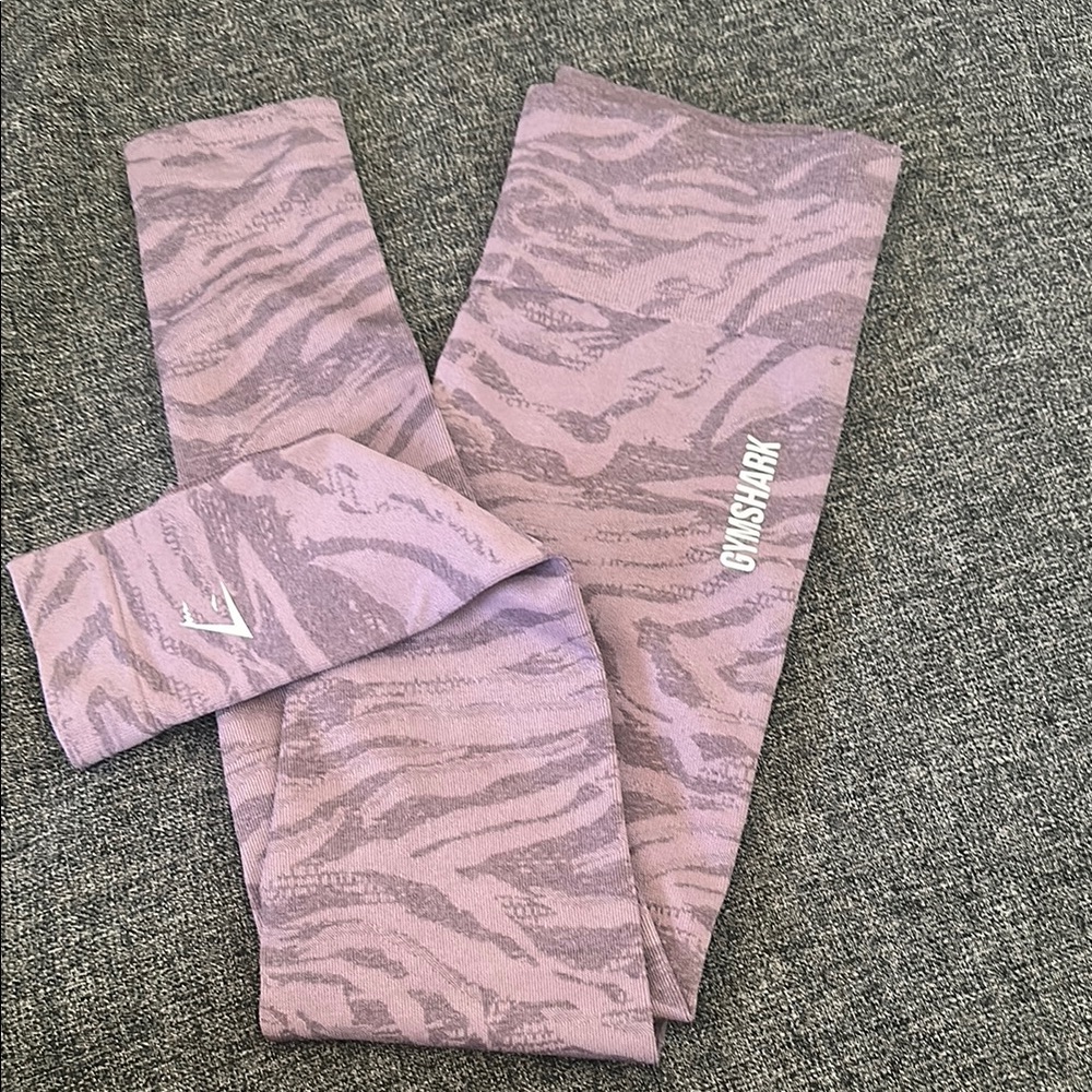 Gymshark Purple Patterned Leggings